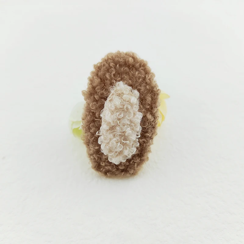 40 Stück 5,5 cm Teddy-Plüsch-Hasenohren, gepolsterte Applikationen für Babykleidung, Mützen, zum Nähen, für DIY-Kopfbedeckungen, Haarspangen, Schleifen, Accessoires und Aufnäher. – Detail 6