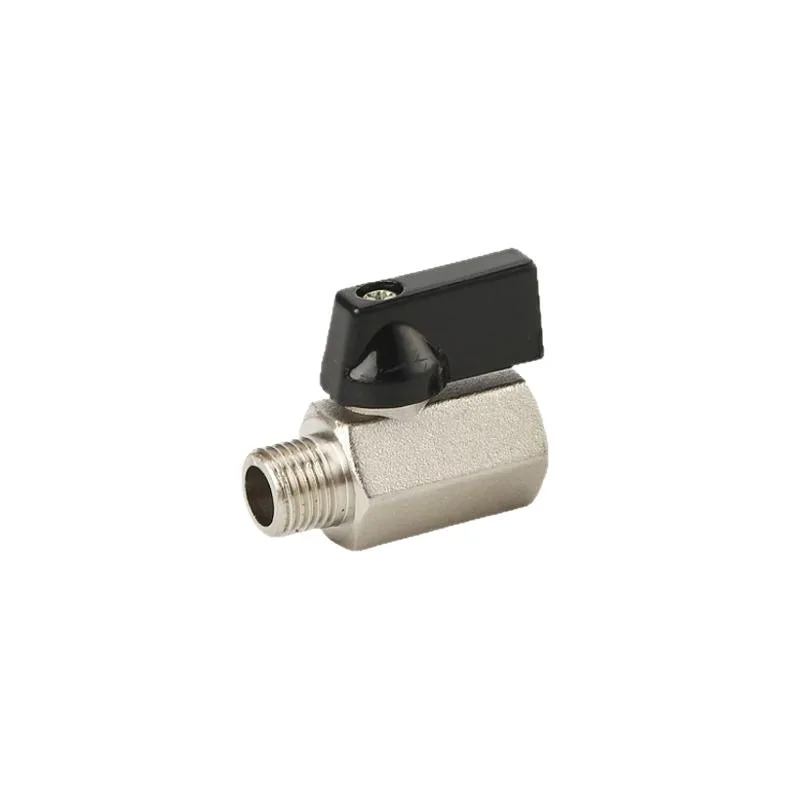 Brass Mini Manual Ball Valve 1/8‑1/2 Inch BSP Thread Micro on‑Off Valve for Air Compressor Gas Control