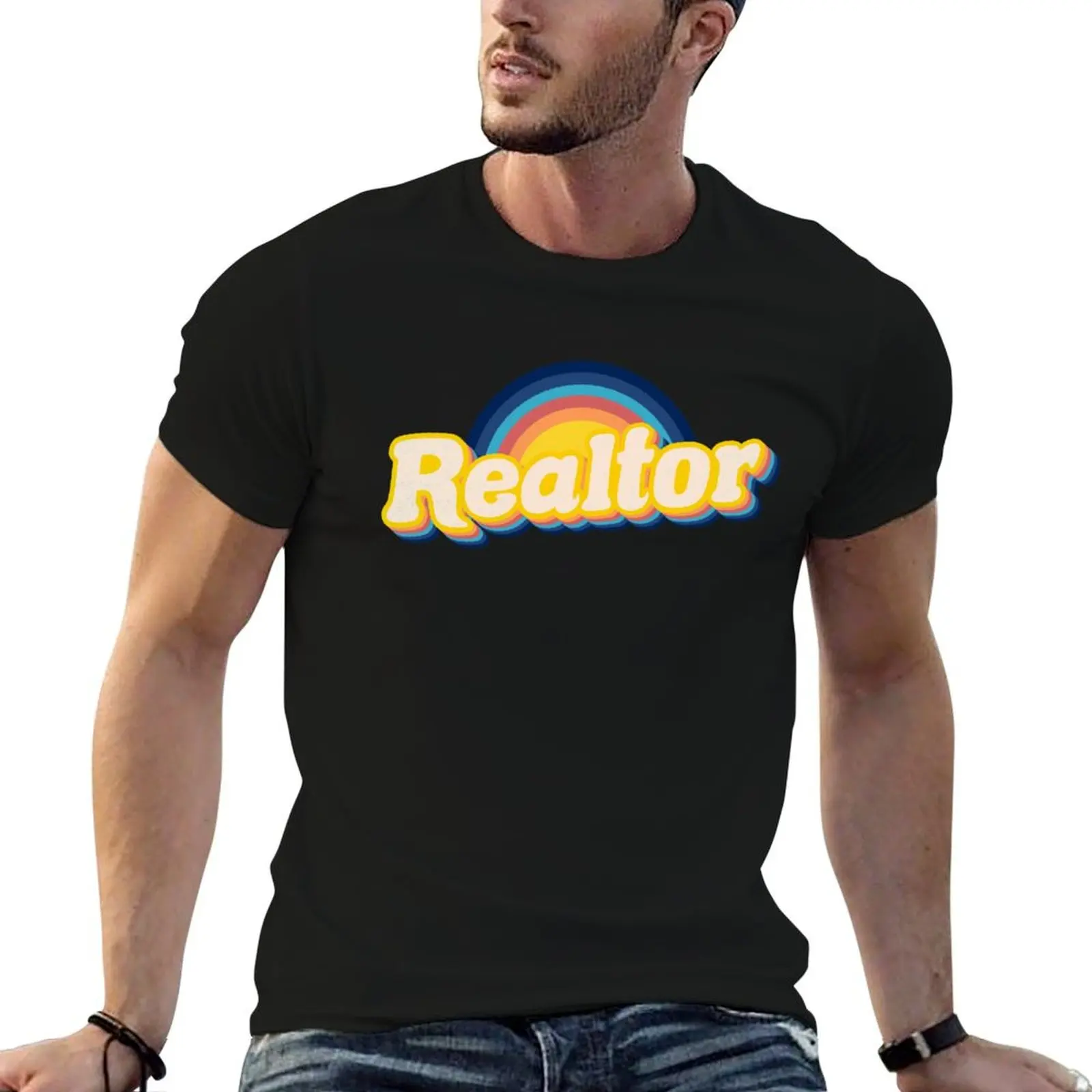 

tshirt vibe Realtor t funny shirts T-Shirt anime man retro