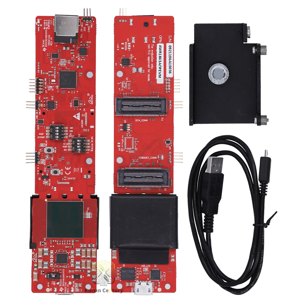 FOR TI AWR1843AOPEVM AWR1843AOP 76-81GHz Automotive Radar Sensor Evaluation Board 3TX/4RX AoP 140° FoV C67x DSP Cortex-R4F