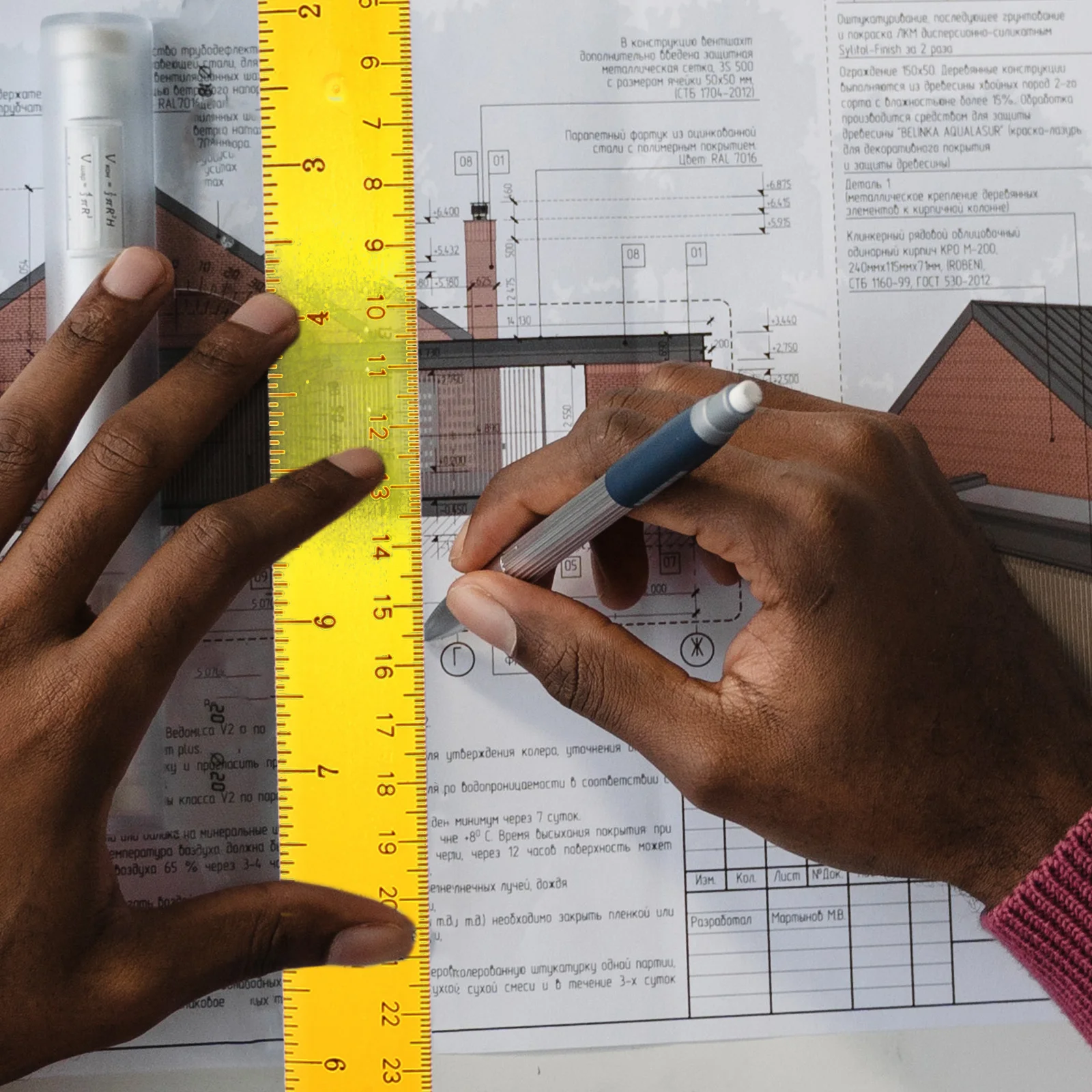 2 pçs réguas em forma de t escala dupla régua de medição de plástico ferramenta de desenho de precisão para estudantes arquitetos engenheiros uso de escritório