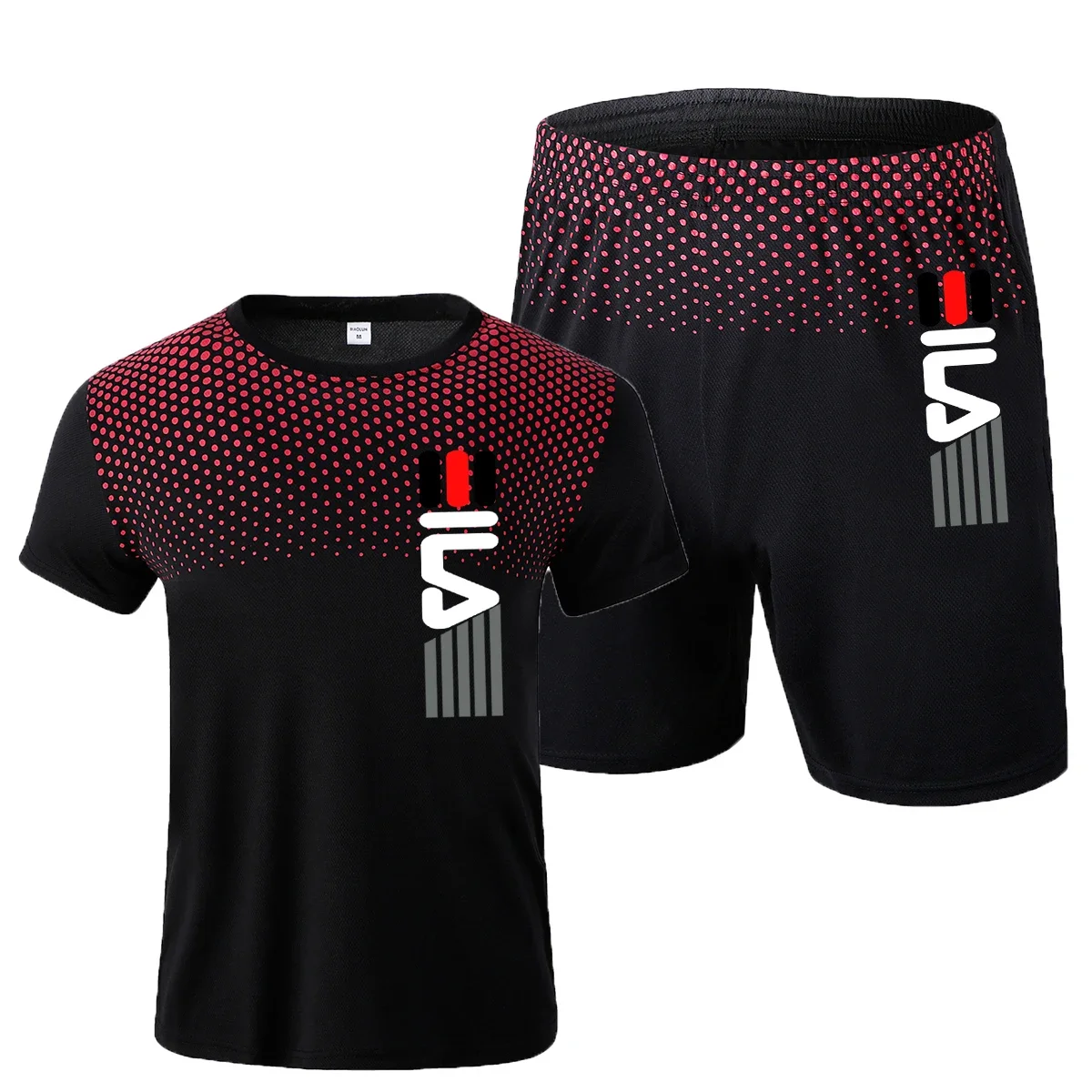 2 Stks/set Heren Trainingspak Gym Fitness Badminton Sportpak Kleding Hardlopen Jogging Sportkleding Trainingsset Sportkleding