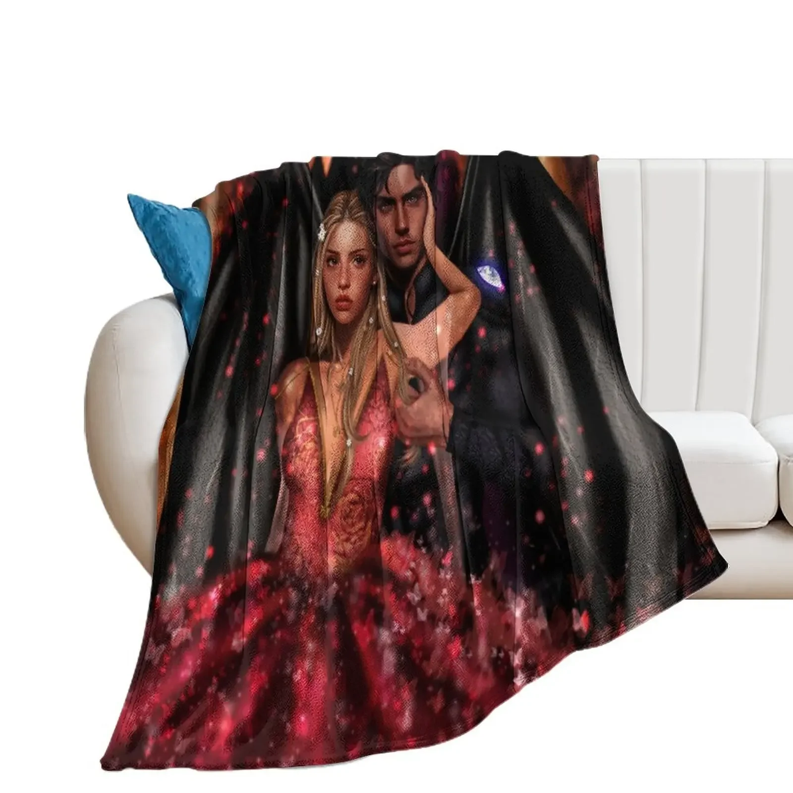 Elain Archeron and Azriel The Shadowsinger from Acotar Throw Blanket bed plaid Tourist Vintage for winter Blankets