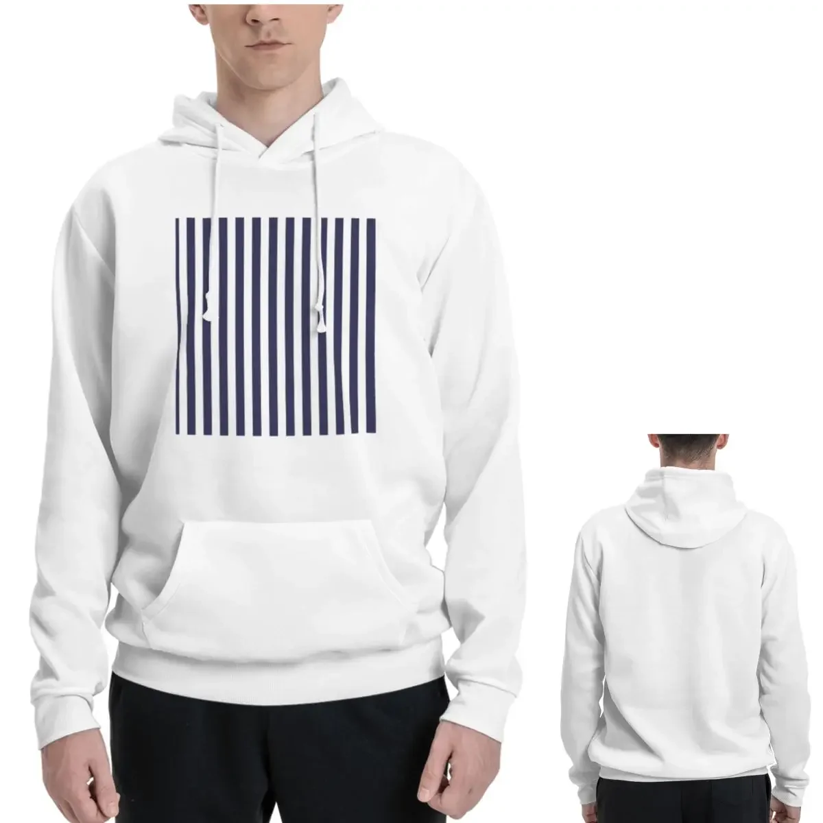 

Большие черно-белые толстовки в полоску Cabana, мужские и женские пуловеры, толстовки в стиле Харадзюку, уличная одежда с длинными рукавами, осень-зима