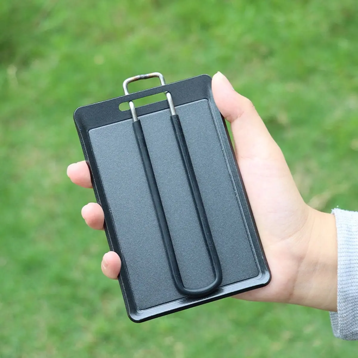 Petite poêle de Camping en plein air, Mini poêle à gril Portable, poêle à plat, voyage randonnée pique-nique Camping ustensiles de cuisine outil de Barbecue