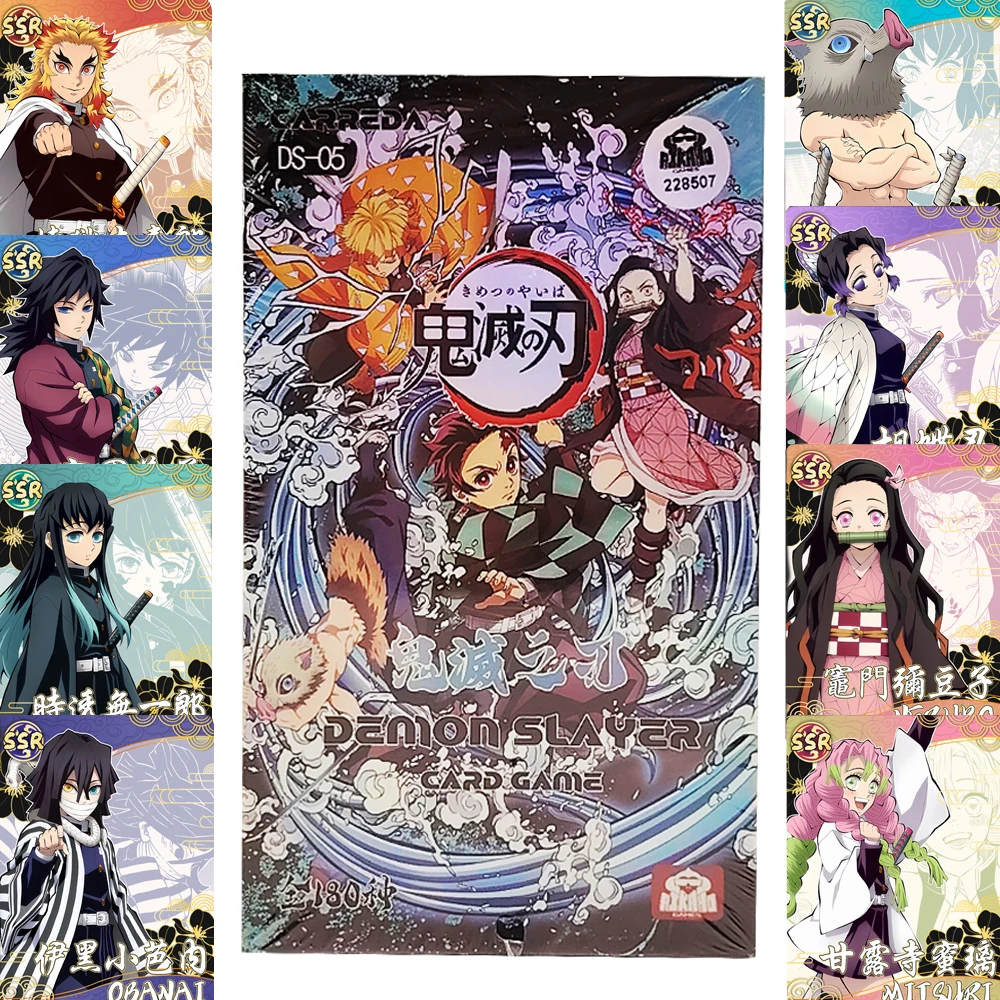 

Hot Blooded Anime Demon Slayer Collection Cards Kamado Tanjirou Tomioka Giyuu Characters Shots Creative Close Up Cards Kid Gift