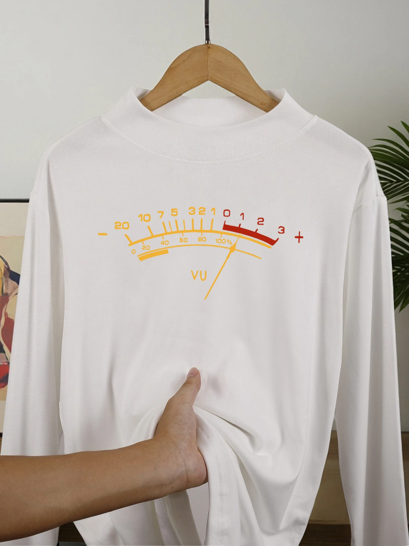 

Creativity Dashboard Print Warm Fashion Long Sleeve Shirt Man New Stretch Top Street Comfy Pullover Thicken Bottoming Inner Wear