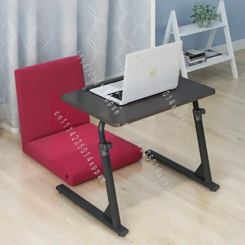 With Lazy Flip Reading Desk Wood Folding Lift Gaming Desk Multifunctional Table Special Home Simple Table for Laptop Bed