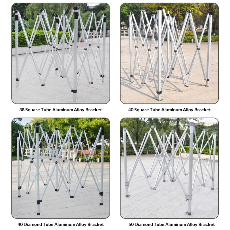 Custom Logo Advertising Tent Promotional Aluminum Frame Waterproof UV Resistant Canopy for Trade Show Events Tradeshow Giveaways - view 4