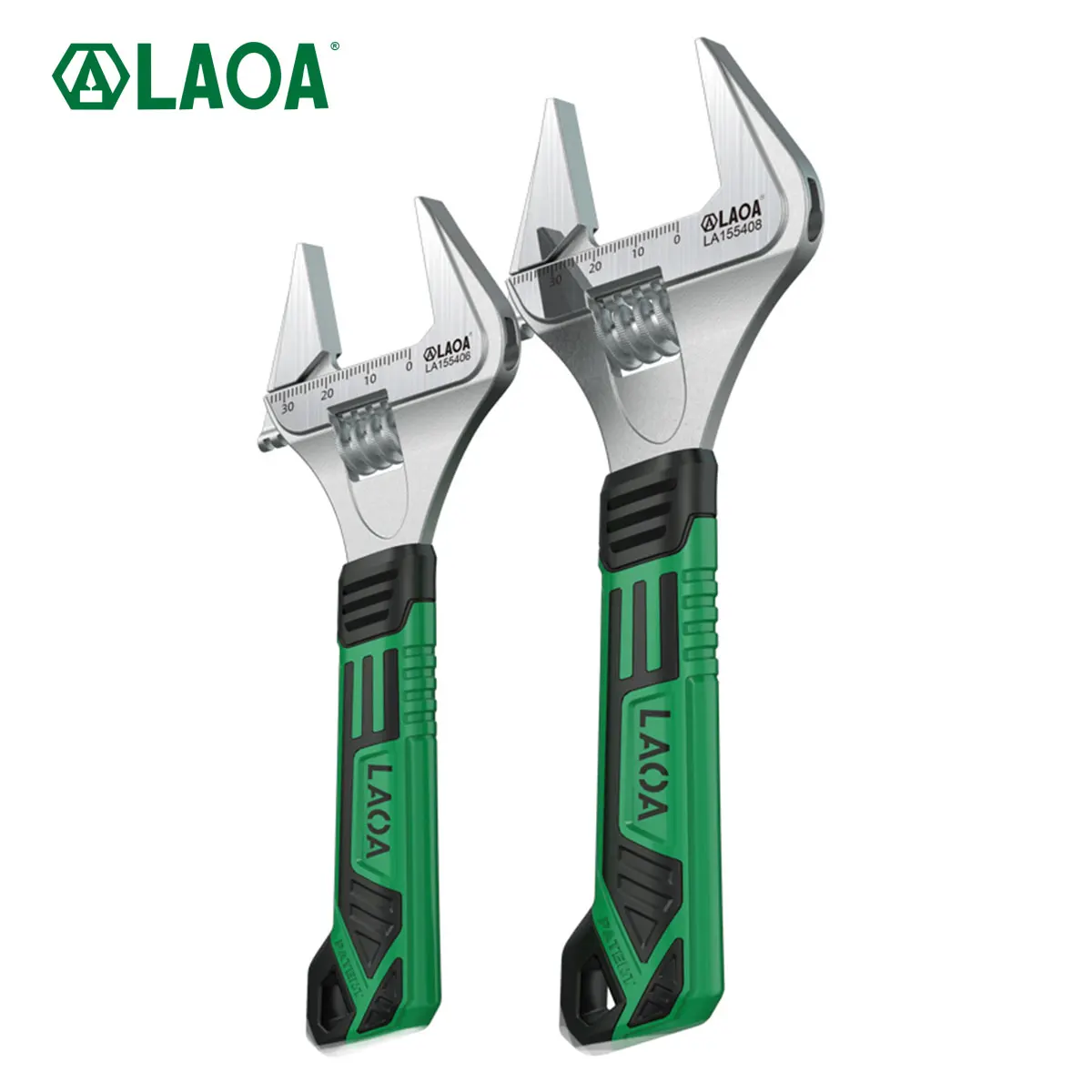 

LAOA Chrome Vanadium Steel Adjustable Wrench Thin Section Pointed Large Open End Wrench Bathroom Plumbing Tools