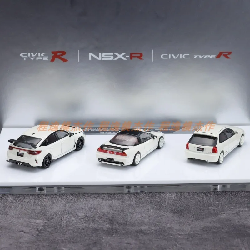 MH 1/64 NSX FL5 EK9 APAxpo Legering Motorvoertuig Speelgoed spuitgieten Metalen Model Collectie Jongen Kerstcadeaus