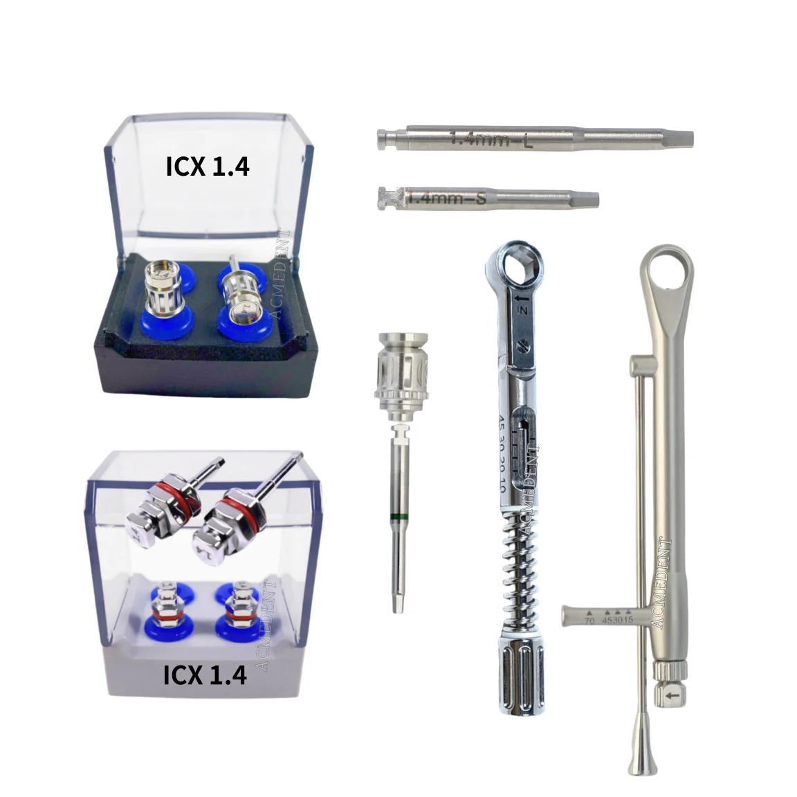 

Dental Hex 1.4 Torque Wrench ICX Abutment Driver Ratchet Hexigon Implant ICX Screwdriver Manual Adapter