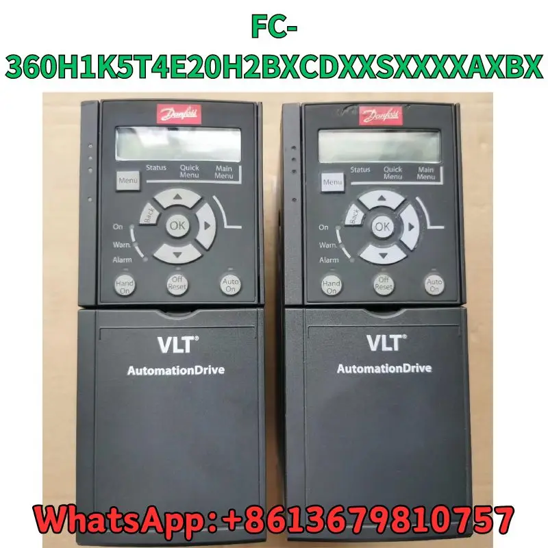 

second-hand Frequency converter FC-360H1K5T4E20H2BXCDXXSXXXXAXBX test OK Fast Shipping