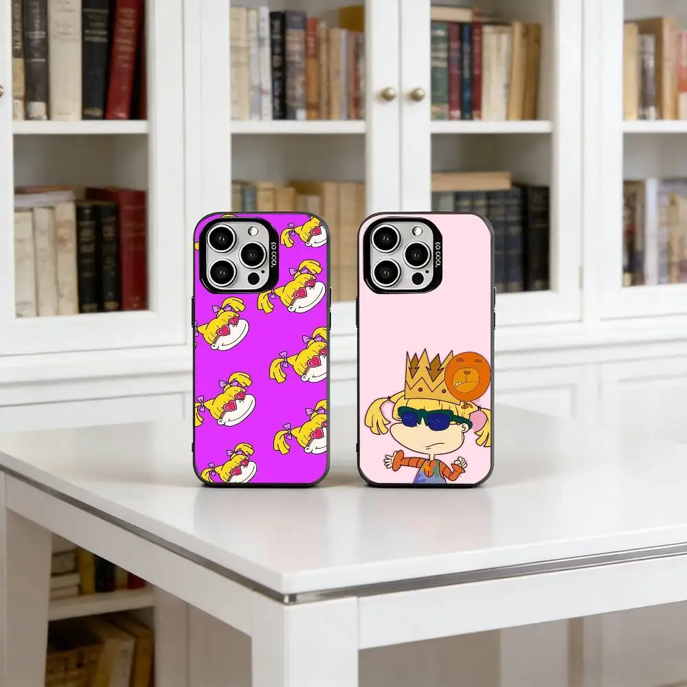 

Rugrat A-Angelica Phone Case For iPhone 17,16,15,14,13,12,11 Plus,Pro Max,XS,Colored Silver Plated Inside Cover