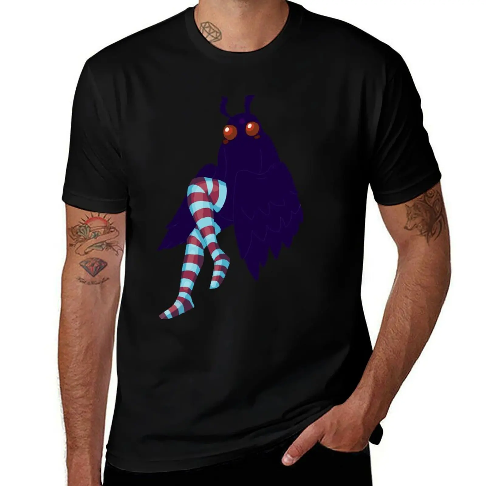 Long Socks Cryptid: Mothman T-Shirt Plus Size Everyday Tee Shirt T-Shirt