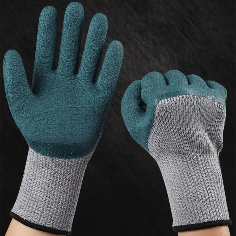 Thickened Labor Protection Gloves Velveted Wear-resistant Construction Gloves Tire Rubber Anti-slip Garden Work Gloves