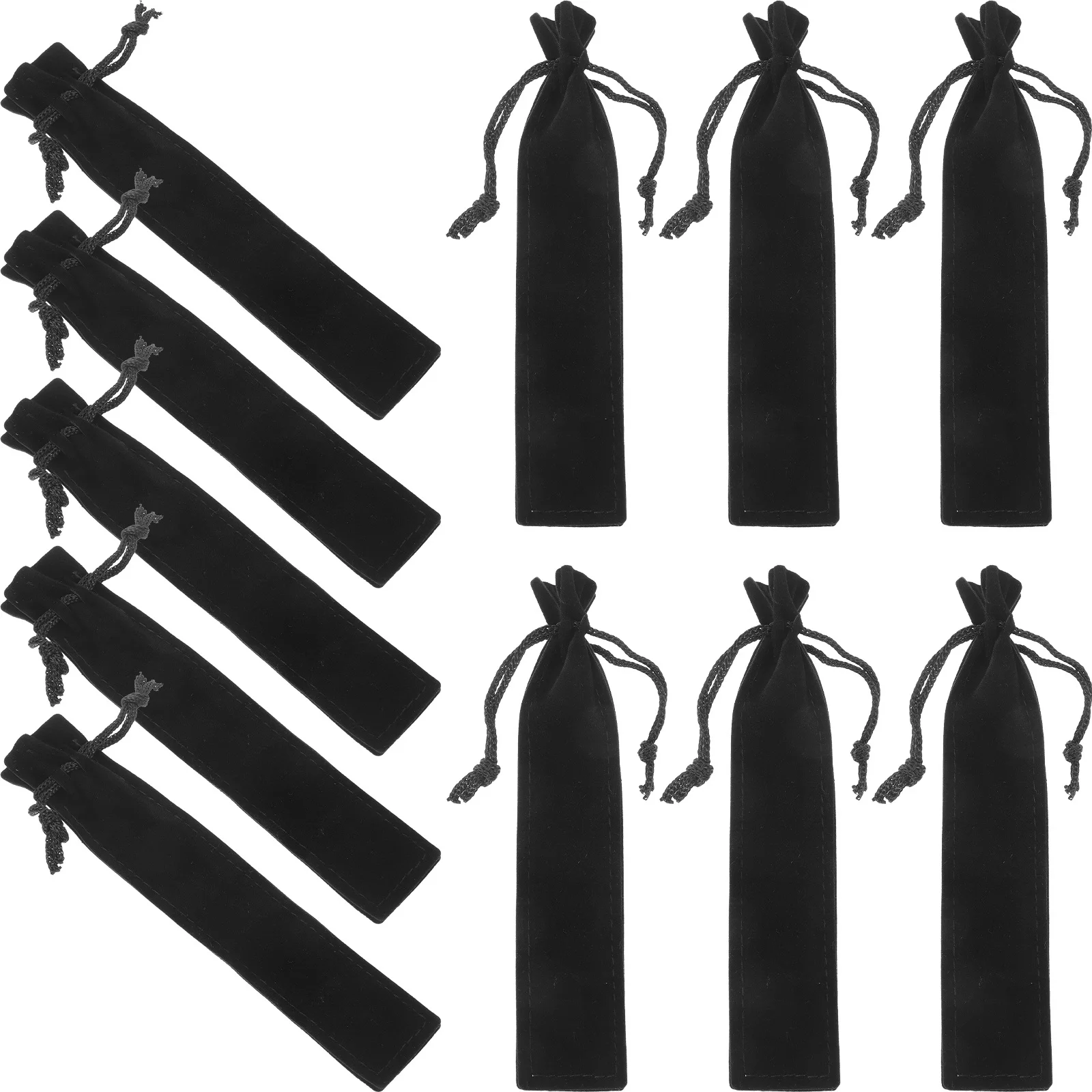 25 قطعة كم القلم الفانيلا الرباط الحقيبة حامل قلم حافظة واقية لتخزين القرطاسية المنزلية مكتب المدرسة #5