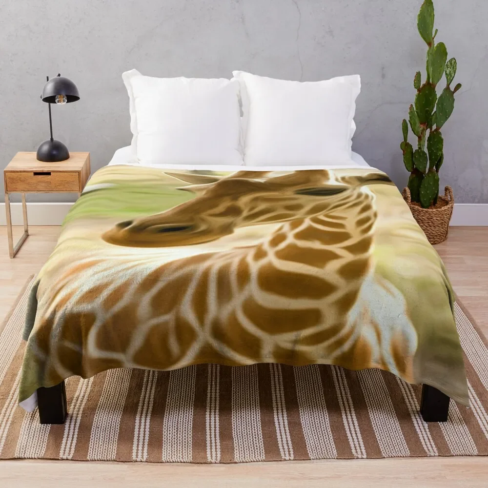 

Giraffe Painting Throw Blanket Blankets For Sofas Sofa Throw Soft Big Blankets