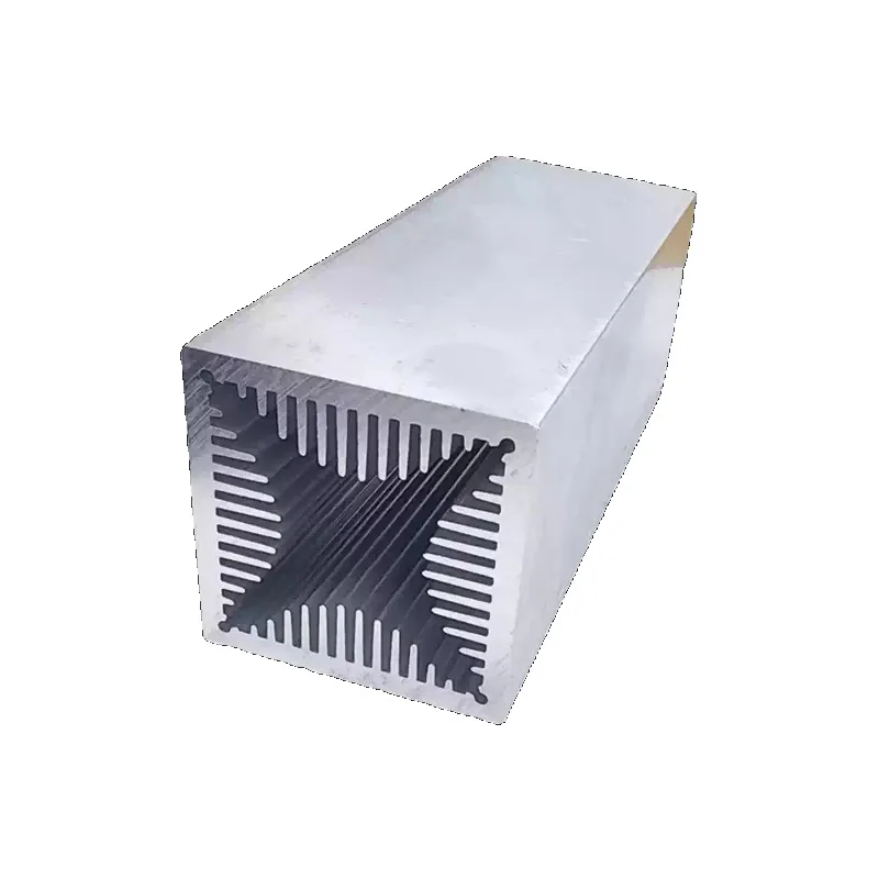 60×60×100mm Air‑Cooled Aluminum Heat Sink With Fan For Power Transistor Electronic Wind Tunnel Cooling Profile