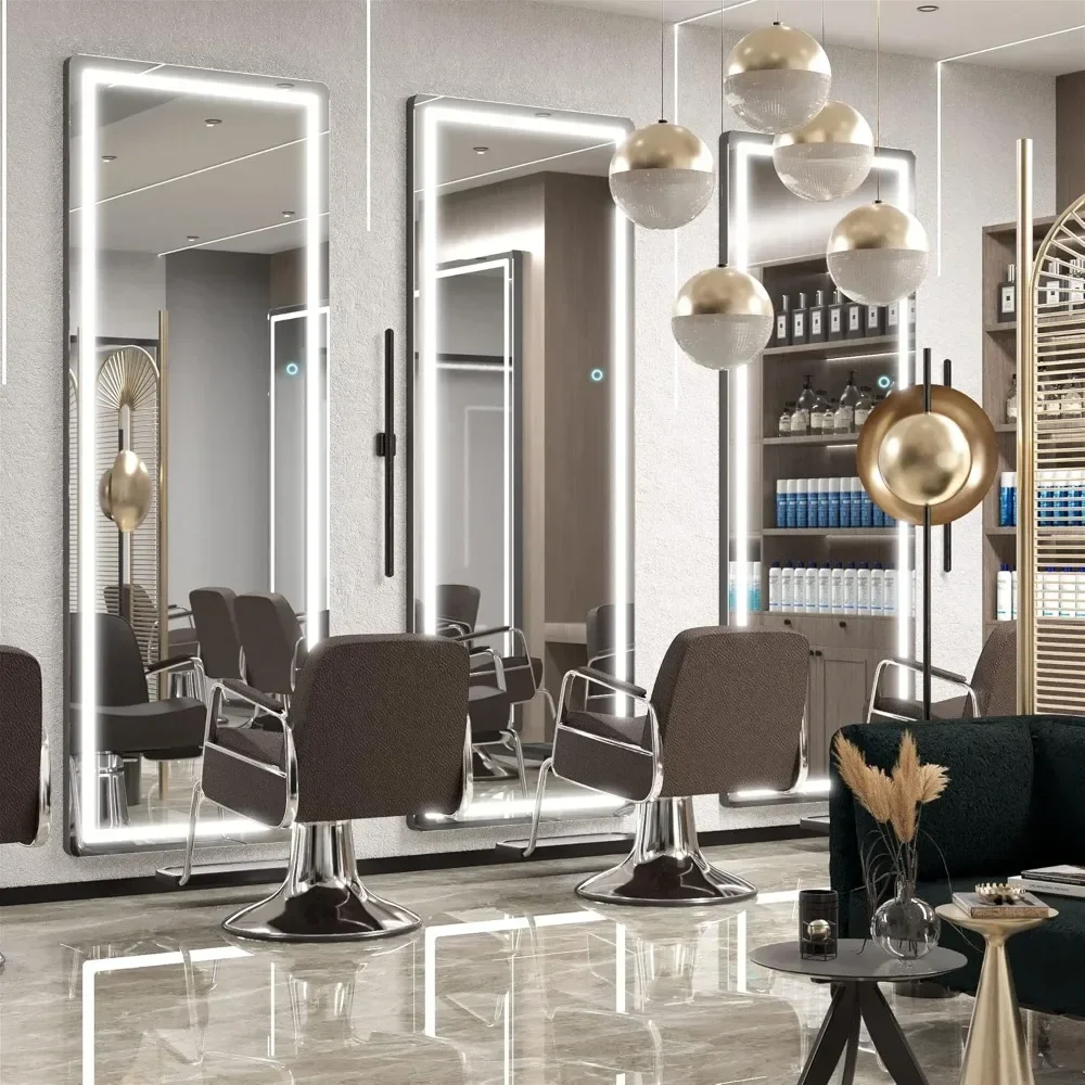 

L 65" X 22" LED Full Body Mirror,Full Length Mirror With Lights Hanging Mounted Mirror For Living Room Bedroom Cloakroom