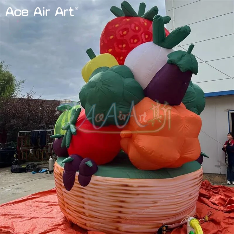 

Giant Inflatable Fruit Basket, Simulation Vegetable Model, Advertising Promotion, 2023