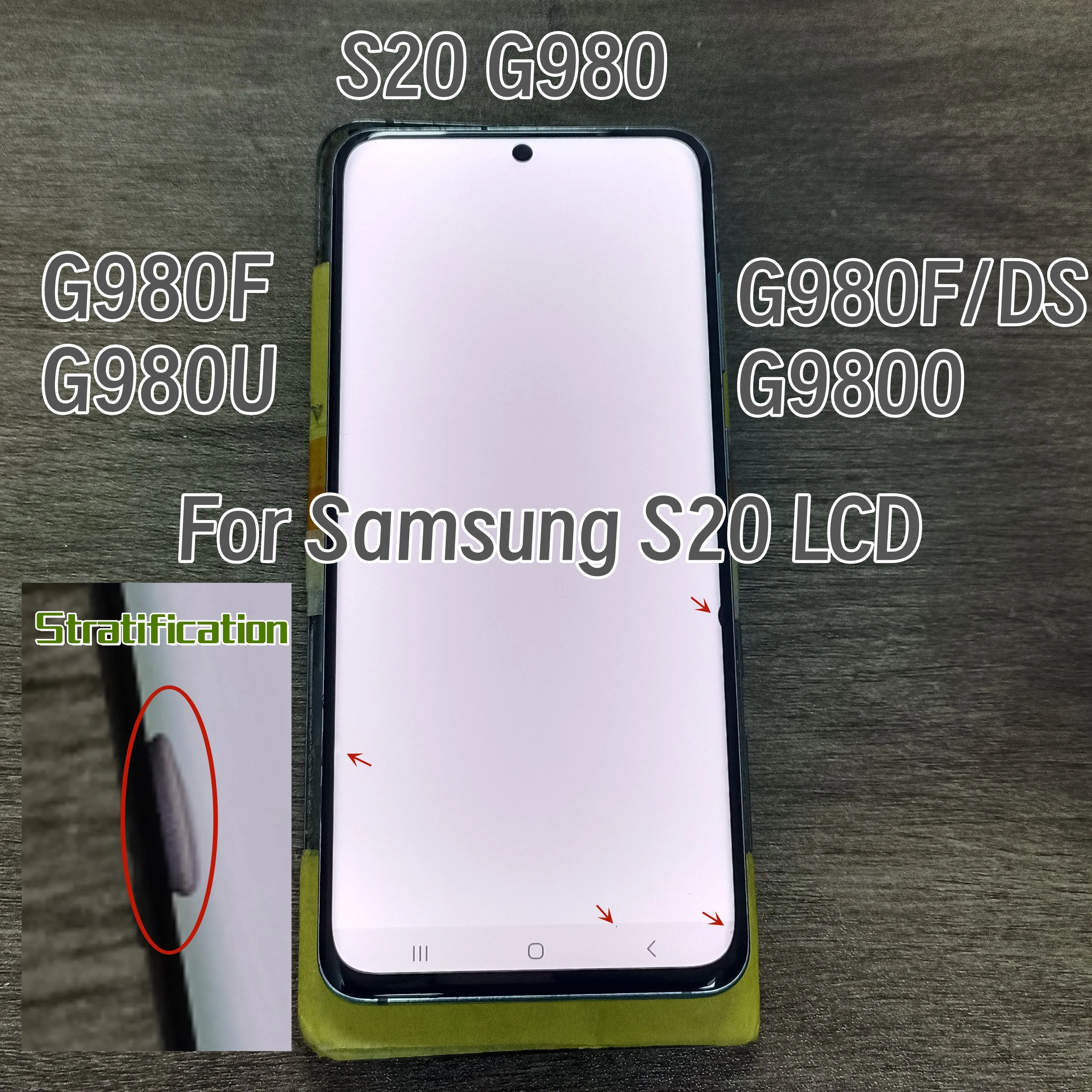 

Super Amoled S20 Screen For Samsung S20 Lcd G980 G980f G980U Lcd Display Touch Screen Digital Assembly With Defect S20 Display