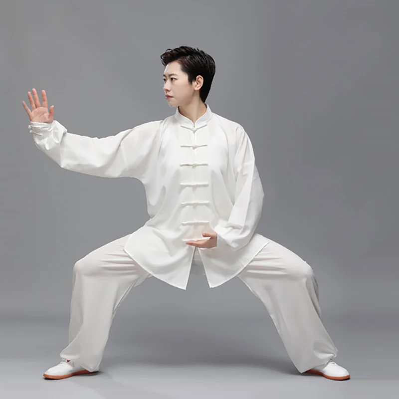 

Tai Chi Uniform Cotton Wushu Kung Fu Clothing Kids Adults Martial Arts Wing Chun Suit Unisex