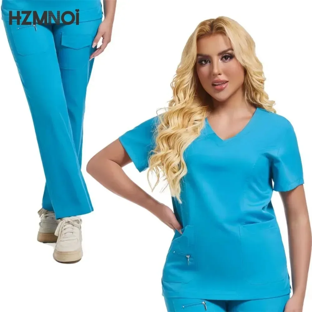 Uniforme d'infirmière multicolore pour femmes, vêtements de travail pour médecins, uniformes d'anesthésiste, accessoires de clinique pour animaux de compagnie, haute qualité