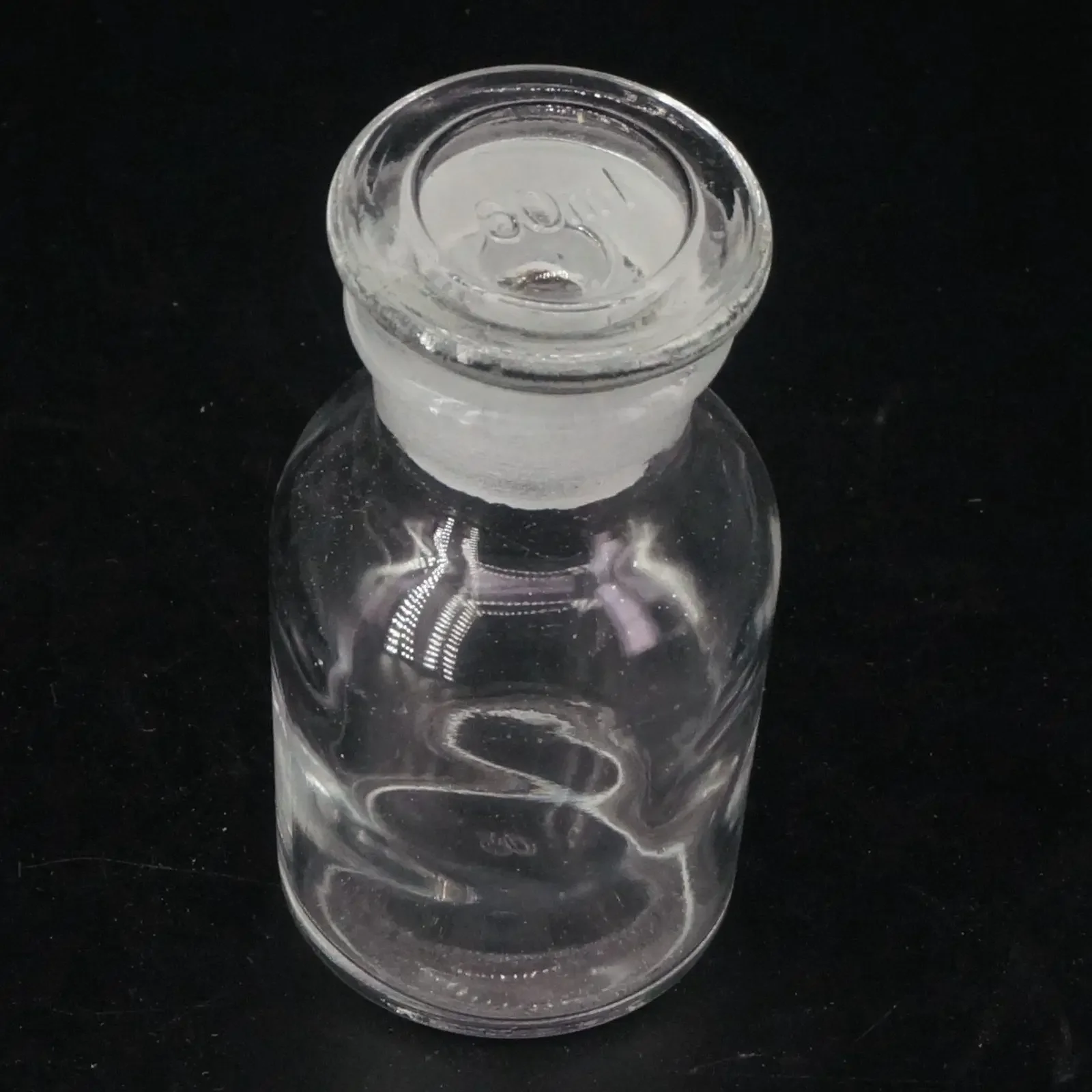 60ml Clear Glass Jar Wide Mouthed Reagent Bottle Chemical Experiment Ware