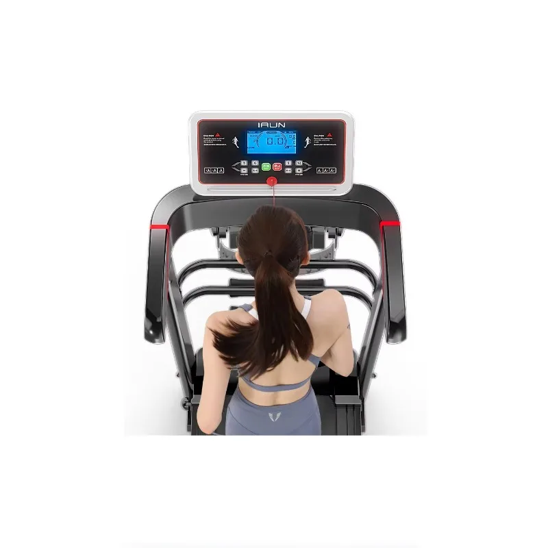 The New Home Treadmill Weight Loss Can Massage Electric Walker Full Folding Mini Fitness Equipment Exercise Machine Black Unisex