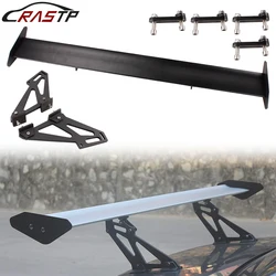 RASTP-110MM Black Auto Car Single Deck Sedan Spoiler Universal GT Rear Trunk Wing Racing Spoilers Adjustable Aluminum LTB125-2