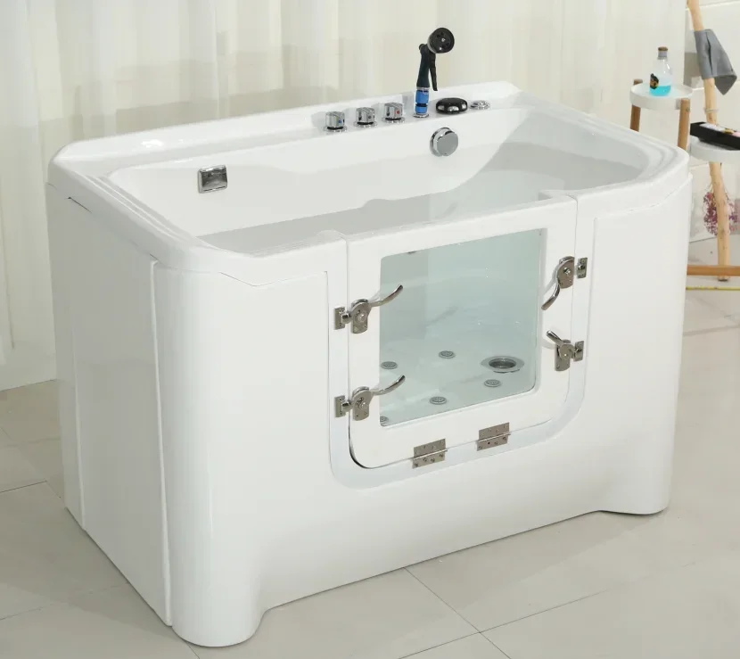 Manufacturing dog spa bath/walk in bathtub for large dog/bathtubs for dogs