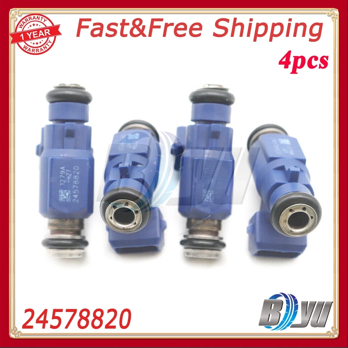 

4x Fuel Injectors 24578820 FJ10741 for Chevrolet Cobalt Corsa Prisma Onix Astra