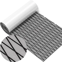 Hoja de cubierta de barco Eva de 1900x350x6MM, suelo marino, almohadilla antideslizante con patrón de diamante rombo, tracción autoadhesiva para tabla de surf