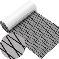 1900*350*6MM Eva Boat Decking Sheet Marine Flooring Anti Slip Pad With Rhombus Diamond Pattern Self-Adhesive Surfboard Traction