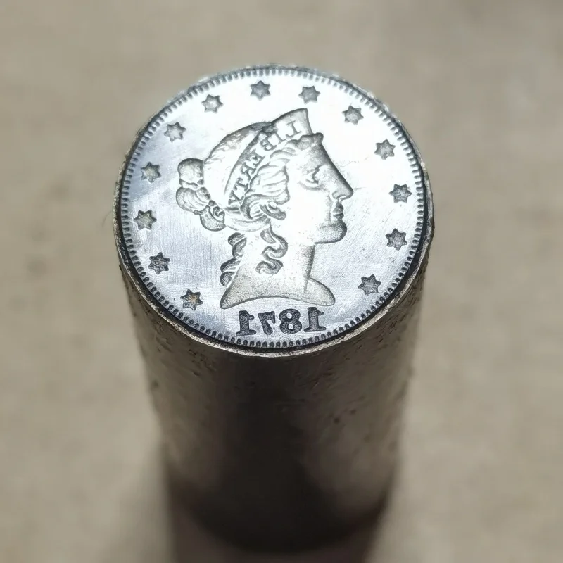 قالب العملة المعدنية للولايات المتحدة 21⁄2 دولارًا قالب "رأس التاجر - النسر الربعي"، المزيد من التاريخ للاختيار #5