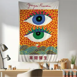 Yayoi Kusama Art Colorful Tapestry Wall Hanging Hanging Tarot Hippie Wall Rugs Dorm Wall Art Decor