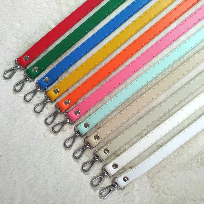 60cm Handles For Handbag Solid Color Strap For Bag Replacement Bag Belt Shoulder Bag Strap Artificial Pu Casual Short Bag Handle