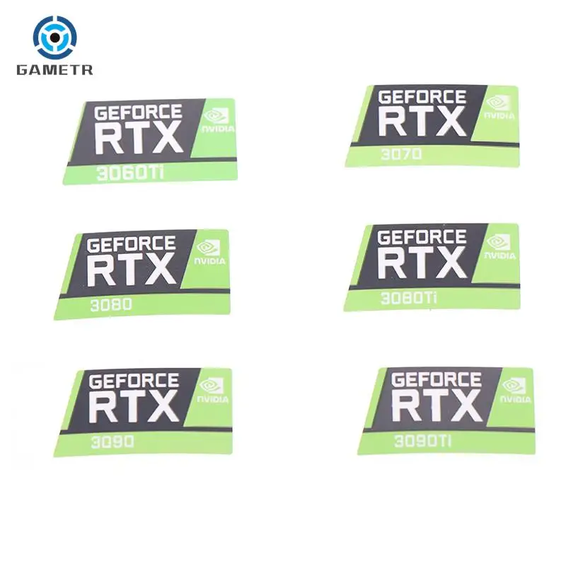 Etiqueta de placa gráfica portátil, Adesivo desktop, RTX 3090TI 3080TI 3070 3060