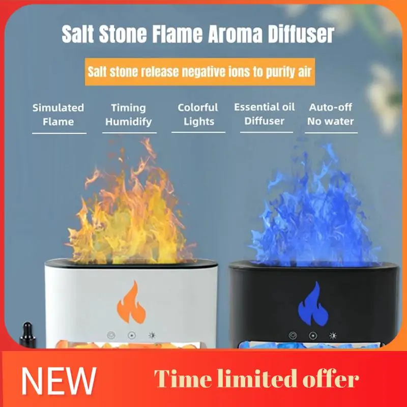 

ABRN-пламенная лампа, диффузор эфирного масла для ароматерапии, USB электрический ультразвуковой прохладный туман, ароматический увлажнитель воздуха со светом