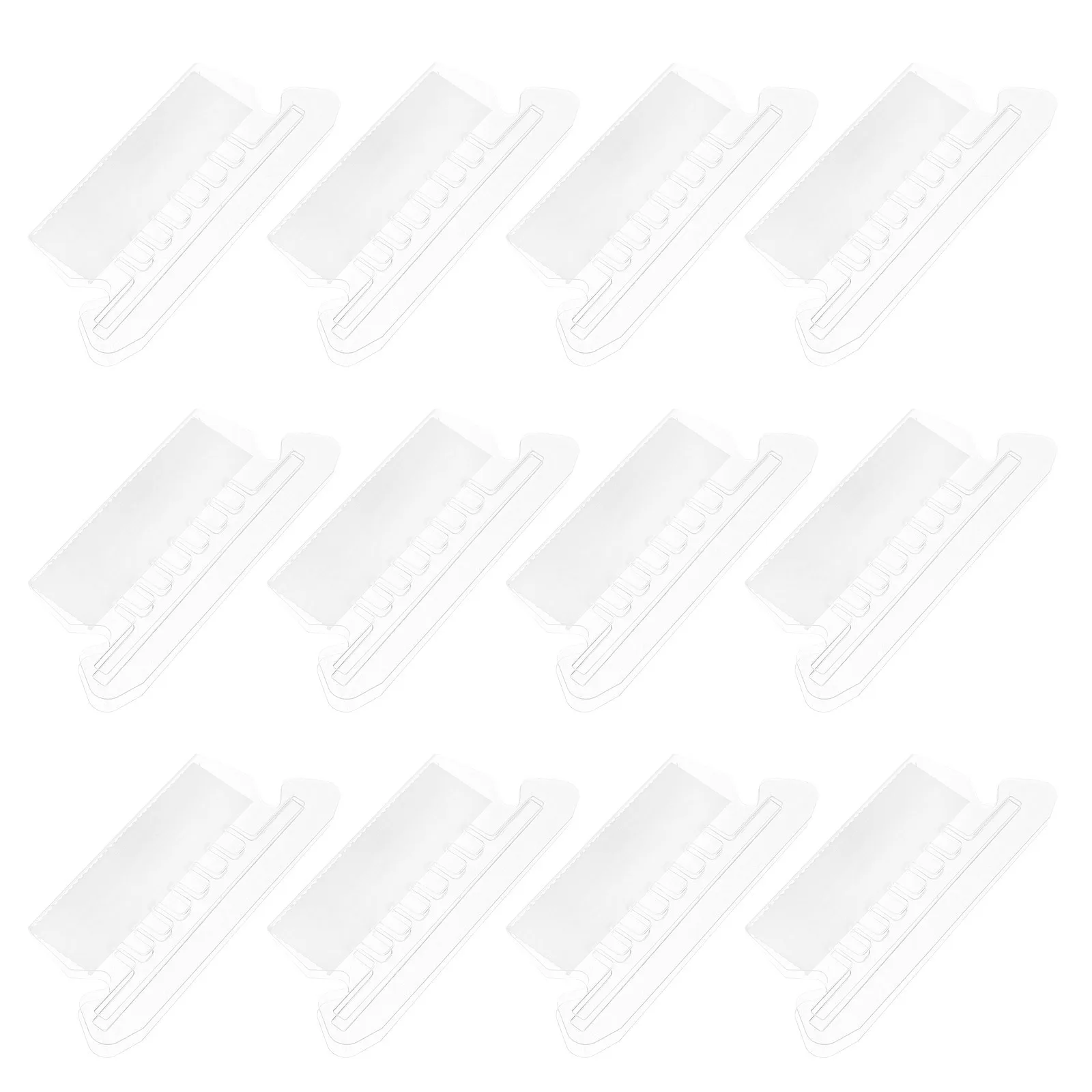 

50pcs Index For File Folders Clear Plastic Hanging Tabs Inserts Label Holders Office Home Organization Divider Tabs Letter Size
