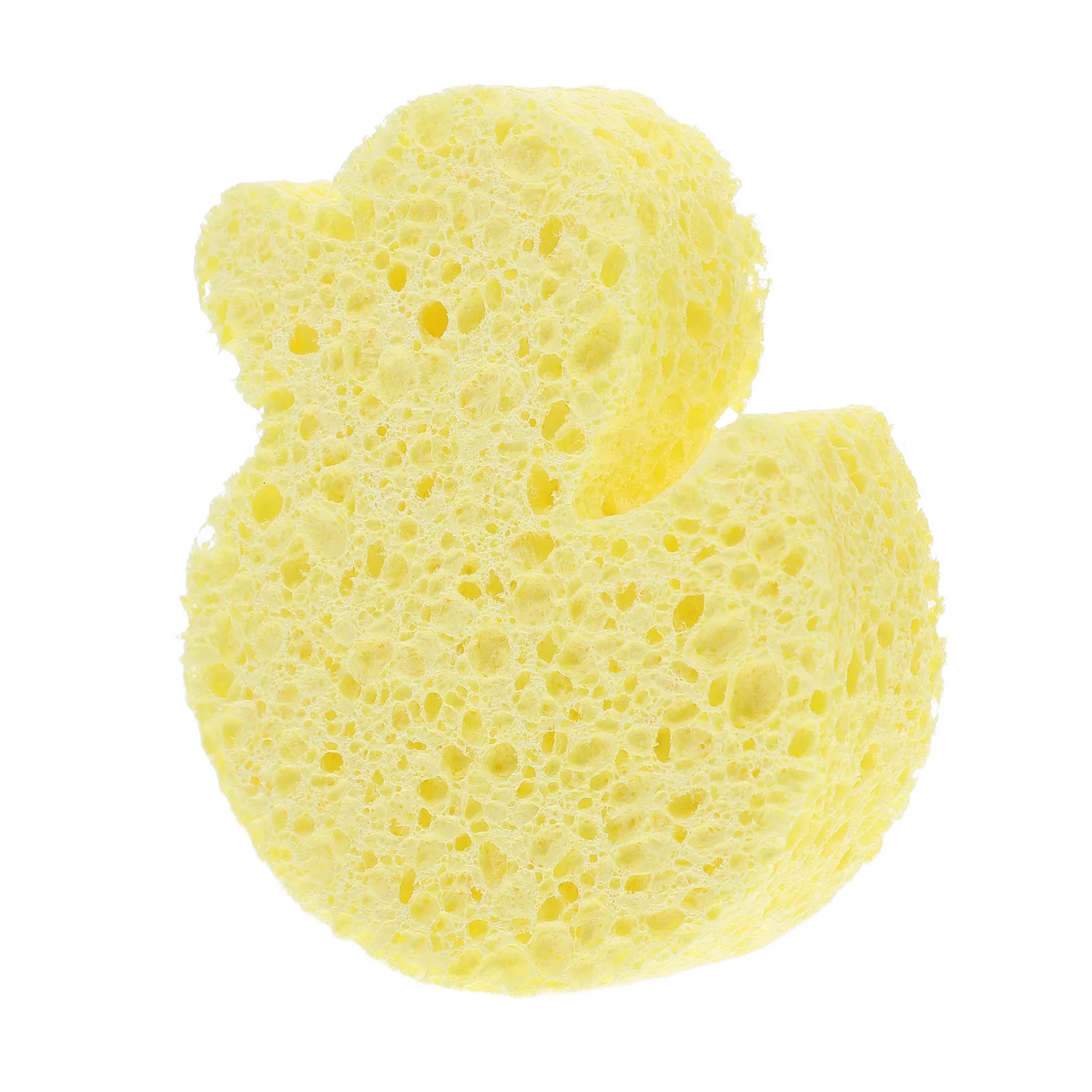 إسفنجة استحمام للأطفال برسوم كرتونية على شكل بطة صفراء ناعمة ماصة للعناية بالبشرة واستحمام لطيف