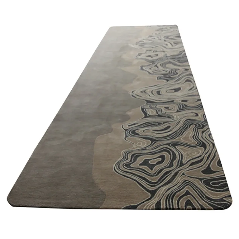 Hotel corridor hall welcome carpet, handmade custom wool woven carpet, non-slip back home carpet dirt-resistant