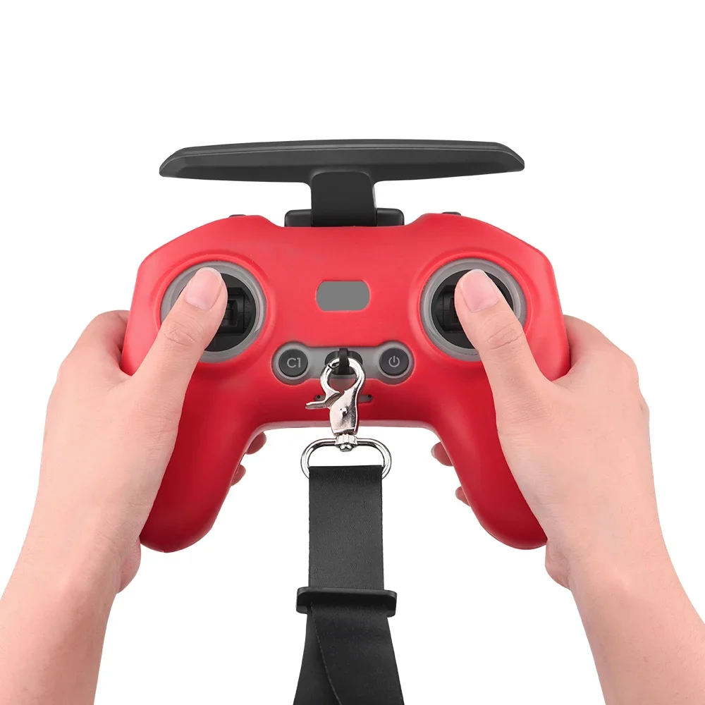 BRDRC สําหรับ DJI Avata/FPV Combo รีโมทคอนโทรลซิลิโคนสายคล้องคอป้องกันกรณีเชือกเส้นเล็กสําหรับ DJI FPV อุปกรณ์เสริม