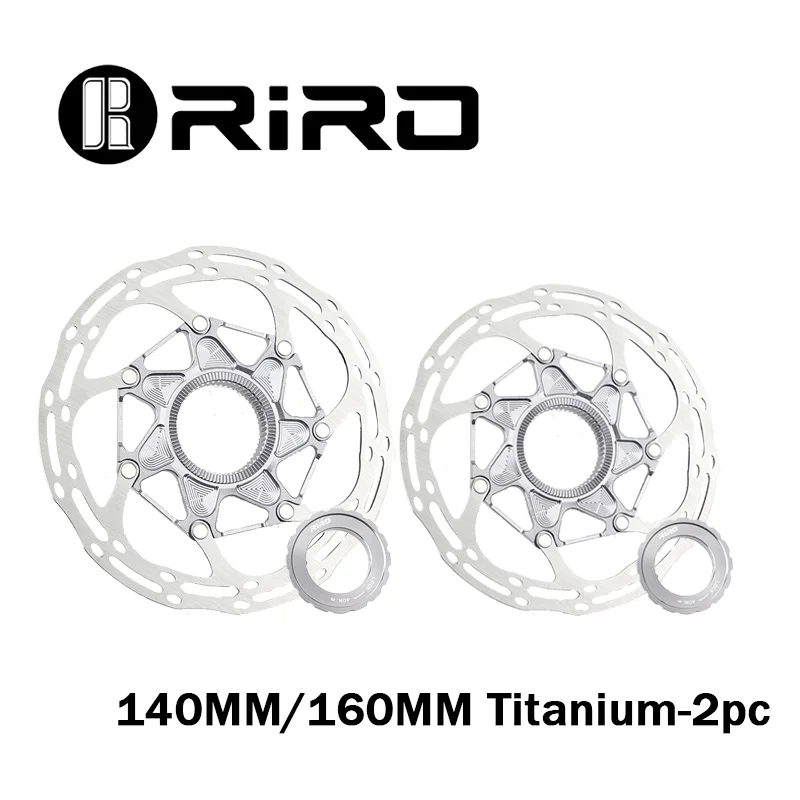 RIRO Fahrradscheiben Center Lock 140 mm 160 mm schwimmender Bremsscheibe Leichter, hochfester Wärmeableitungs-Scheiben-Fahrradbremsscheibe