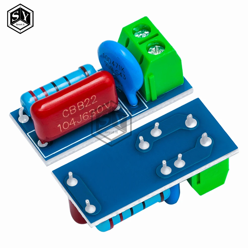 AC/DC 5V-400V RC Absorption/Snubber Circuit Module Relay Contact Protection Resistance Surge 6V 9V 12V 24V 110V 220V