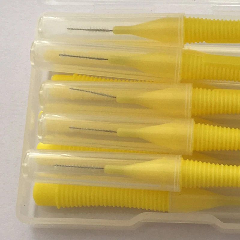 ASUS 20Pcs 0.4MM Straight Interdental Brush Interdental Brush Teeth Cleaning Interdental Brush