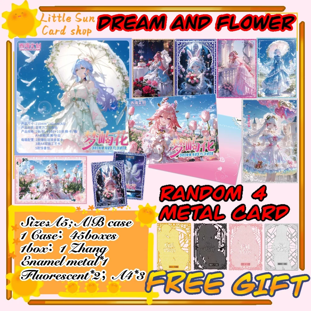 

Новинка 2026 года: Оптовая продажа акриловых досок Goddess Waifu Xihai - [Dream and Flower], Аниме-блокнот А5 с цветными страницами, Лимитированный коллекционный набор