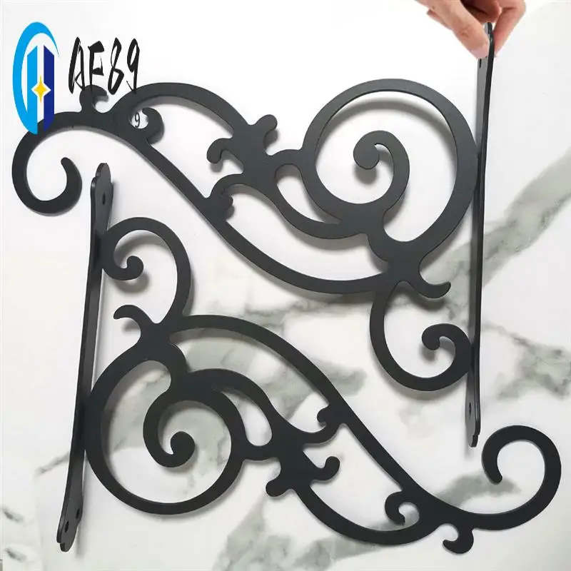 

AF89-2 шт. подвесные кронштейны для цветов, уличные подвесные кронштейны, настенный крючок, сверхмощные кронштейны для цветов, 12 дюймов, простые в использовании птицы