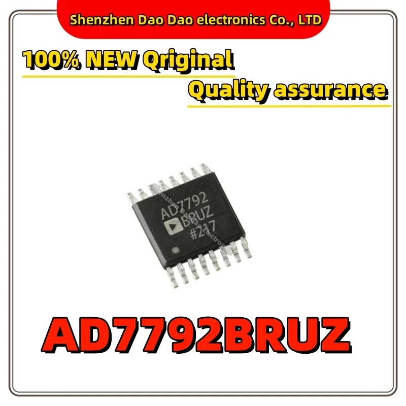 AD7792BRUZ AD7792BRUZ-REEL TSOP-16 16-bit Σ-Δ Analog-to-Digital Converter (ADC) Quality Brand New